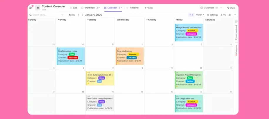 Best Content Calendar Software (2024) schedule like a pro!
