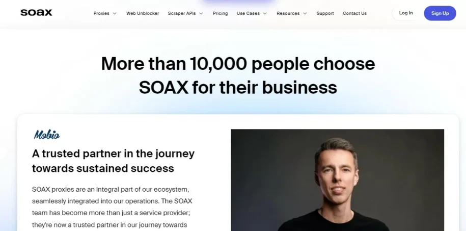 SOAX review: reliable for web scraping