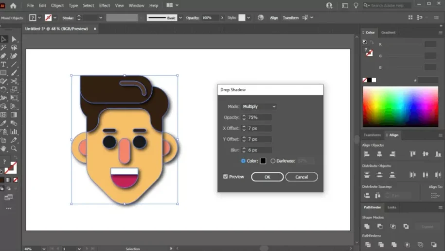 How to Add a Drop Shadow in Illustrator